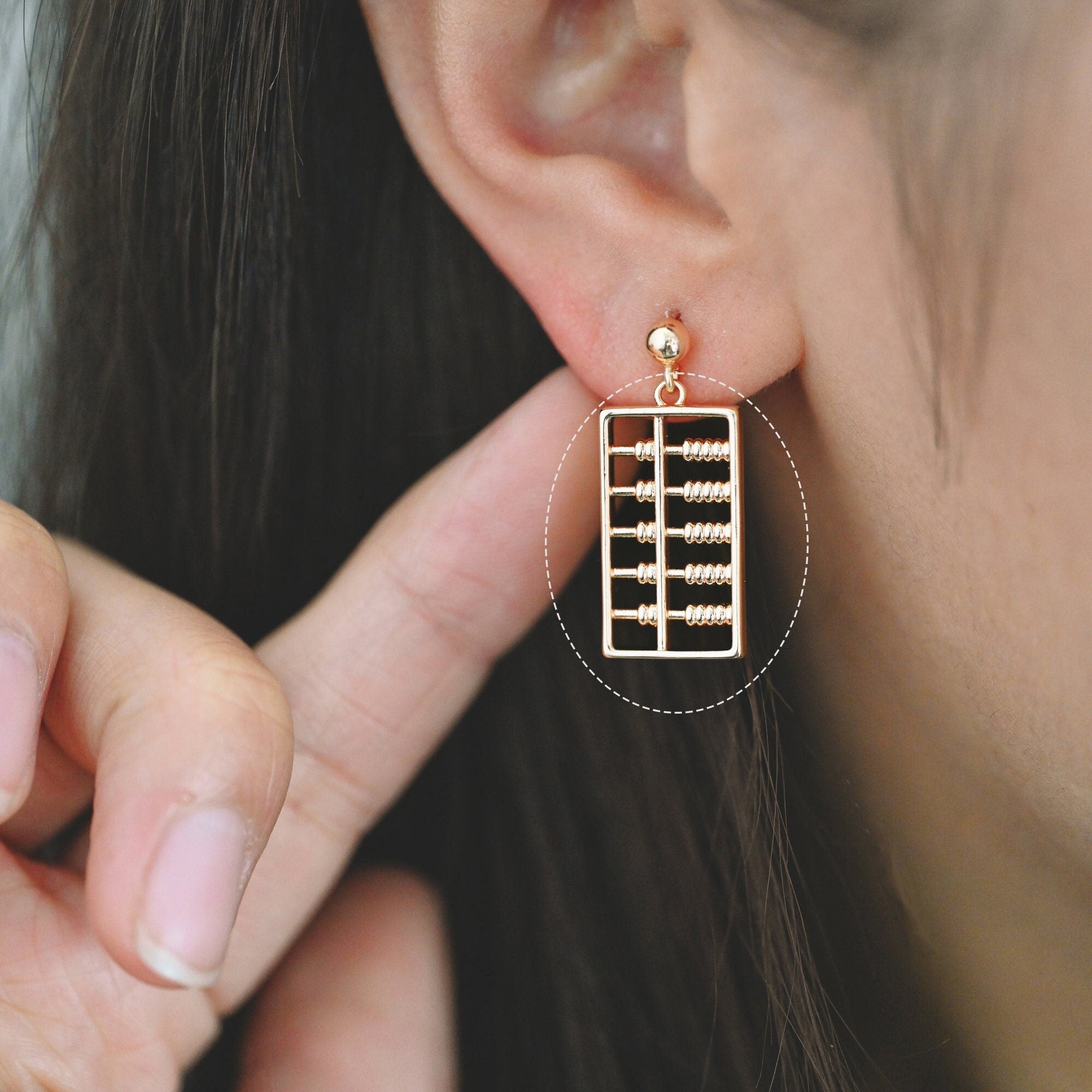 4pcs Gold Abacus Charm Pendant, Jewelry Making, Diy Material, Jewelry Supplies (GB-2684)